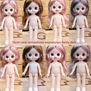 Muñeca Desnuda de Vinilo de 16-17 cm, Cuerpo Liso, 8 Pulgadas, Ojos 3D Realistas, 13 Articulaciones, Muñeca con Expresión Adorable para Vestir, Juguete para Niñas - Product Image 2