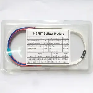 1310/1490/1550 Fiber Optic Ftth Splitter 1/2 Fbt Splitter Coupler 1:99 2:98 3:97 4:96 5:95 Triple Window Spliter Ratio