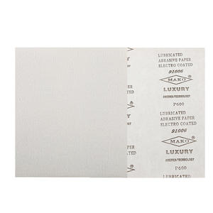 Papier abrasif sèche de luxe Mako 230x280 P600, lubrifié, électro-revêtu, pour le polissage - Product Image 4