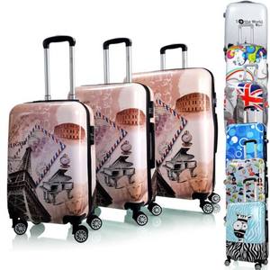 कस्टम प्रिंट लैगेरिओ तितली बच्चे ट्रॉली हार्ड केस सामान 16/20/24/28 “4 पीसी सेट ट्रैवल बैग सूटकेस सामान सेट - Product Image 1