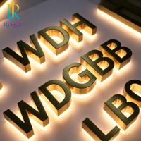 Enseignes lumineuses LED durables de haute qualité, lettres 3D en acrylique, signalétique publicitaire pour l'image de marque des hubs de transport