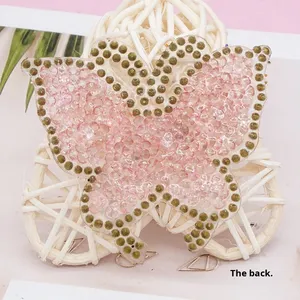 New đầy màu sắc bướm hot-sửa chữa 3D Rhinestones thân thiện với môi sáng tạo dán cho túi xách và quần áo trang trí bán buôn - Product Image 4