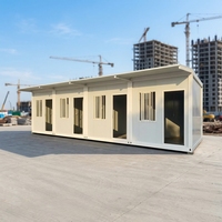 Bureau/Dortoir Temporaire en Panneaux Sandwich Préfabriqués Imperméables, Construction Rapide et Durable