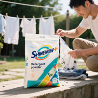 Meilleur prix d'usine de savon détergent en poudre de Chine avec sac d'emballage de conception gratuite nettoyeur de lessive de qualité supérieure