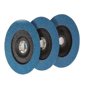 Disques <span class=keywords><strong>à</strong></span> lamelles en zircone bleue de 4,5 pouces (115 mm), double durabilité, grain 40-120, haute dureté, pour le polissage du bois et du fer - Product Image 3
