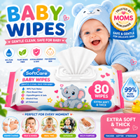 Lingettes humides pour bébé avec logo personnalisé OEM, lingettes pour bébé de qualité supérieure, ultra sensibles, extra douces, emballage personnalisé, fournisseur