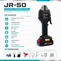 Tang Crimping Hidrolik Listrik Tanpa Kabel Bertenaga Lithium, Alat Crimping Terminal Kabel Isi Ulang, Garansi 1 Tahun untuk Terminal Berinsulasi