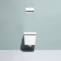 Toilette compacte sans monture de style européen 2467E-BD de haute qualité avec douche intégrée et double chasse