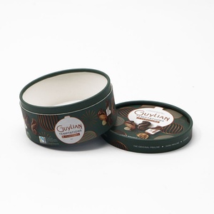 Tube d'emballage rond en carton biodégradable de qualité alimentaire pour chocolat, personnalisable en gros pour usine - Product Image 5