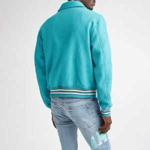 Chaqueta Varsity con Cuello Alto para Hombre, Logotipo Personalizado, Alta Calidad, Mangas Completas, Invierno, Transpirable, Resistente al Viento, Forro de Lona, Lana/Poliéster - Product Image 5