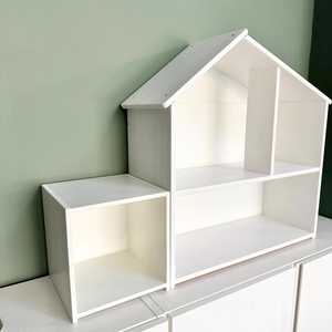Maison de poupée personnalisée pour enfants chambre supplémentaire chambre supplémentaire avec balcon pour <span class=keywords><strong>Flisat</strong></span> maison à l'échelle 1:12 jouets pour enfants - Product Image 3