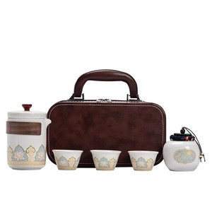 Travel Tea Set Portable Kung Fu Tea Set Small Set Outdoor Tea Pot Quick Cup Gift Gift Box Wholesale - Product Image 5