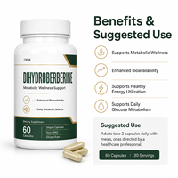Capsules de dihydroberbérine pour le bien-être métabolique quotidien, l'utilisation énergétique et la routine nutritionnelle avec cannelle – Fournisseur en marque blanche