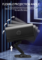 Proyektor Mini LED Nirkabel, Home Theater Mini, Video Cinema Multimedia, Proyektor Portabel 1080P, Mendukung Hadiah, Mesin LED