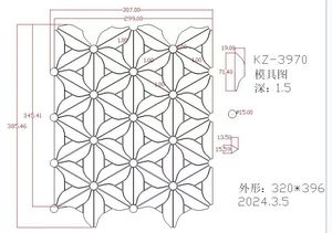 Fábrica verde mármol natural piedra flor mosaico personalizado Fondo pared balcón baño azulejos - Product Image 2