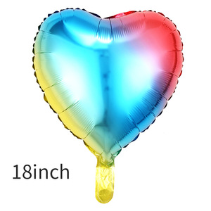 Ballons en aluminium en forme de cœur de 18 pouces, couleur unie, ballons en forme de cœur simples pour mariage, Saint-Valentin et décorations de chambre nuptiale - Product Image 6