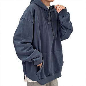 Sweat à capuche oversize personnalisé en molleton doux prélavé avec doublure polaire pour homme et femme, fournisseur du Bangladesh - Product Image 4