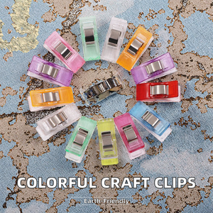 Clips Multiusos de Plástico para Coser y Unir Telas, Clips Coloridos para Sujetar Telas y Manualidades, Crochet - Product Image 6