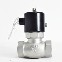 DN40 DN50 Filetage femelle en acier inoxydable 304 type à piston électrovanne à vapeur haute température 220VAC 24VDC