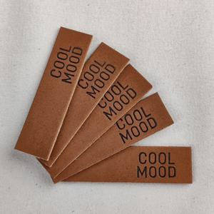 Etiquettes en cuir PU vierges personnalisées à repasser au laser sur étiquettes de vêtement en similicuir au laser Etiquettes principales avec expédition rapide - Product Image 1