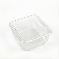 Boîte à fruits et légumes transparente en PET, écologique, très vendue, pour l'emballage alimentaire, salades, sushis, sandwichs