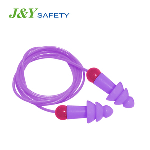 سدادات أذن من السيليكون قابلة لإعادة الاستخدام للنوم, سدادات أذن عازلة للصوت مزودة بحبل - Product Image 1