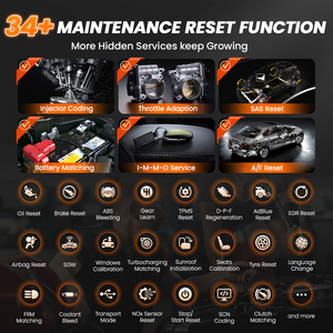 Ancel ds600 Elite Full hệ thống 34 + thiết lập lại Bi-directional TPMS ECU phun Cording immo OBD2 Scanner công cụ chẩn đoán 1 năm - Product Image 3