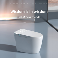 WC monobloc en céramique avec siège chauffant, télécommande, installation au sol, design moderne