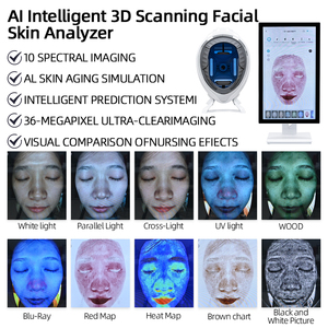 Máquina de Análisis Facial de la Piel, Escáner Digital 3D de la Piel, Medidor de Humedad, Detector de Arrugas y Poros, Dispositivo de Belleza Profesional - Product Image 2