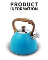 Bouilloire à thé classique en acier inoxydable 3L pour cuisinière, cafetière professionnelle commerciale polie miroir, en stock, verte