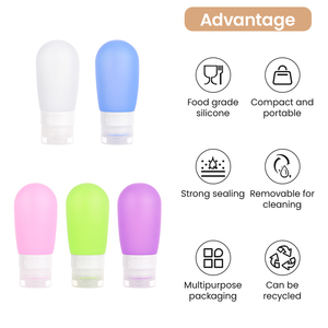 Botella de Silicona de Grado Alimenticio de 60 ml con Logotipo Personalizado, para Limpiar la Orina de Perros, a Prueba de Fugas, Reutilizable, Libre de BPA, OEM, ODM - Product Image 5