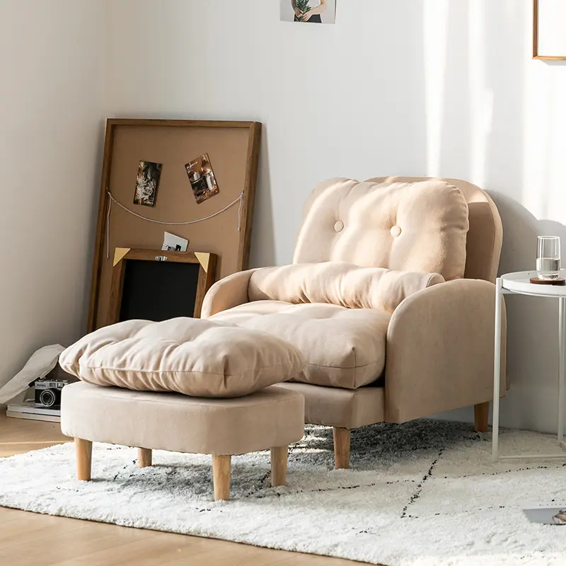 Hot Bán Phòng Khách Vải Tatami Châu Âu Chất Lượng Cao Có Thể Giặt Ngủ Couch Thoải Mái Corner Sofa Set Thiết Kế Cho Ban Công