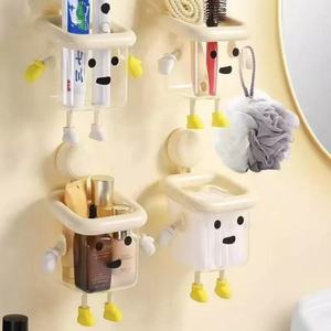 Suction Cup Wall Mounted Cosmetic <b>Storage</b> Rack for Discarded Facial <b>Towels</b> and Washbasin - Product Image 5