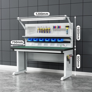 <span class=keywords><strong>Banco</strong></span> <span class=keywords><strong>da</strong></span> <span class=keywords><strong>Lavoro</strong></span> Antistatico Resistente OEM ODM <span class=keywords><strong>con</strong></span> Piedini Regolabili e <span class=keywords><strong>Cassetti</strong></span>, Capacità di Carico 800 kg, Grigio Industriale - Product Image 2