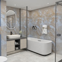 Panneau mural en PVC de 1 mètre de large pour salle de bain, douche, revêtement mural, carrelage, vente chaude au Royaume-Uni