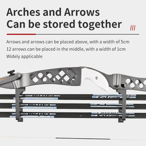 Soporte <span class=keywords><strong>de</strong></span> Pared para Arco y Flecha, Ahorra Espacio, para Almacenamiento <span class=keywords><strong>de</strong></span> Arcos Recurvos y Compuestos, Exhibición en Casa o Tienda - Product Image 2