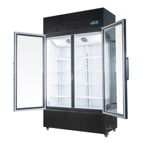 Réfrigérateur vertical commercial à double porte de 600 l, vitrine réfrigérée à basse température pour les magasins de proximité - Product Image 2