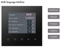 Diseño moderno Smart Home WiFi Termostato Controlador de temperatura digital para sistema de calefacción de piso PC ABS 230V para habitaciones de hoteles