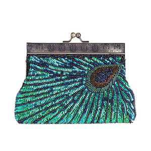 Elegant Classic <b>Pearl</b> Beaded Evening <b>Clutch</b> Crossbody Bag Sparkling Crystal Chain Strap for Women's Weddings Banquets Factory - Product Image 1