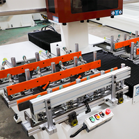 Machine à mortaiser CNC de haute précision pour serrures de porte, mortaiseuse horizontale 8 axes multi-têtes pour le travail du bois