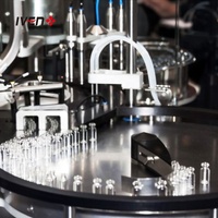 Taux de réussite supérieur à 99.9% fioles Machine de remplissage de lavage de bouteilles en verre Ligne de production de remplissage et d'emballage de rinçage