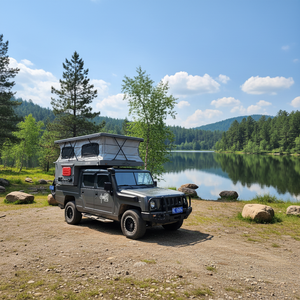 Vente directe usine : <span class=keywords><strong>Camping</strong></span>-<span class=keywords><strong>car</strong></span> 4x4 tout-terrain à coque en aluminium avec toit relevable, tente escamotable pour pick-up - Product Image 4