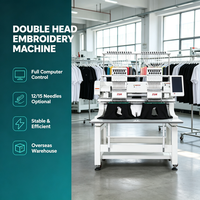 Machine à broder automatique informatisée à 2 têtes pour t-shirts et vêtements, avec système DAHAO, production en usine chinoise