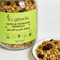 Étiquette autocollante personnalisée imperméable et résistante à l'huile pour emballage alimentaire, autocollant adhésif pour granola et céréales