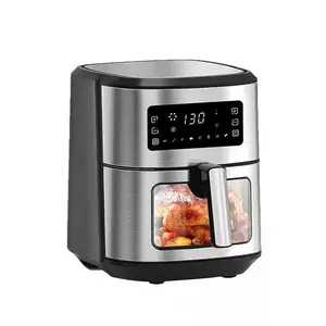 WIFI APP Digital Remote Constant Temperature Controlled Digital 6.5L NO Oil Deep Healthy SKD Smart Air Fryer With Visible Window