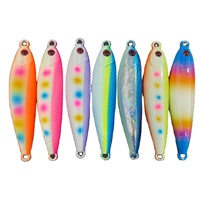Leurre Jig en Métal Lourd 30g 50g 80g 100g 150g 200g Lumineux pour Pêche en Rive et à Lancer Lent, en Plomb, pour Eau Douce, Lac et Rivière