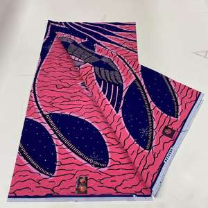 Tela Africana de Parafina, Tela de Cera Estampada de Moda, Tela Ankara, <span class=keywords><strong>Material</strong></span> de Costura Pagni de Ghana, 6 Yardas - Product Image 1