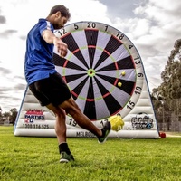 Jeux de fléchettes de football gonflables en PVC pour l'extérieur, vente directe, très demandés pour les fêtes de Noël