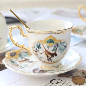 Nouvel Arrivage – Lot de 20 Tasses de Luxe Nordiques Dorées avec Support, en Porcelaine Fine (Bone China), Couleurs Personnalisables, pour Coffrets Café et Thé - Product Image 6