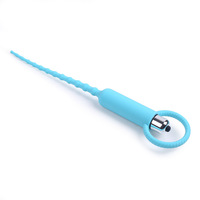 Mini vibrateur urétral flexible pour hommes, plug pénien côtelé, masturbateur masculin, 10 modes, dilatateur urétral, jouet sexuel pour hommes